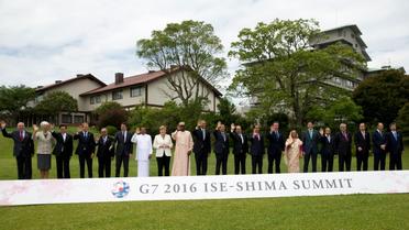 Les dirigeants du G7 réunis le 27 mai 2016 à Shima [Carolyn Kaster / POOL/AFP]