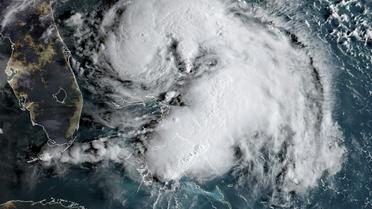 Image satellite de la tempête tropicale Humberto à 12H00 GMT le 15 septembre 2019 [HO / NOAA/RAMMB/AFP]