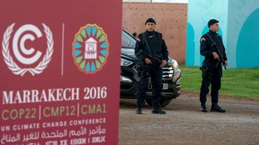 Des forces de sécurité sur le site de la COP22, le 9 novembre 2016 à Marrakech [FADEL SENNA / AFP/Archives]