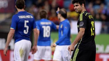 L'Espagnol Diego Costa le 5 mars 2014 contre l'Italie.
