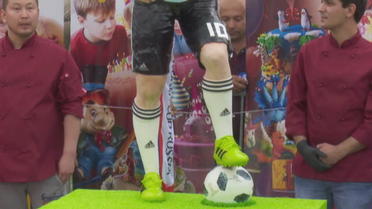 Un gâteau à l'effigie de Lionel Messi pour son anniversaire