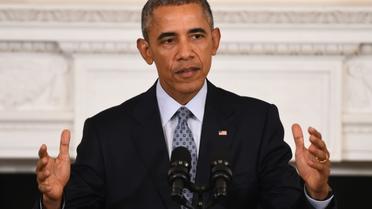 Le président américain Barack Obama, le 2 octobre 2015 à Washington [JIM WATSON / AFP]