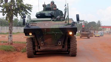 Des militaires de la force Sangaris à Bangui (Centrafrique) le 16 août 2014 [Pacome Pabandji / AFP/Archives]