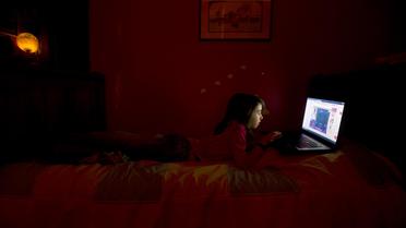 Une jeune fille joue sur  un ordinateur

 [Alain Jocard / AFP/Archives]