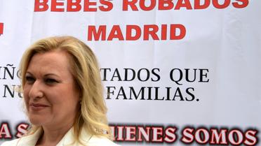 Inés Madrigal, présidente de l'association "Bébés volés" pour la région de Murcie, lors d'une manifestation à Madrid, le 18 juin 2013  [DOMINIQUE FAGET / AFP/Archives]