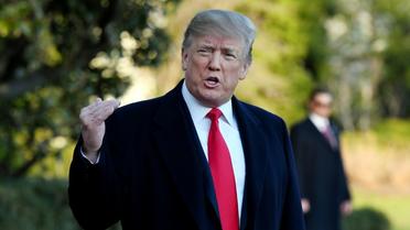 Le président Donald Trump, le 10 mars 2018 dans les jardins de la Maison Blanche, à Washington [Olivier Douliery / AFP/Archives]