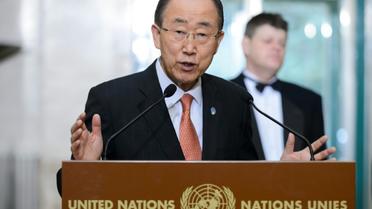 Le secrétaire général des Nations unies Ban Ki-moon à Genève en Suisse, le 29 février 2016 [FABRICE COFFRINI / AFP/Archives]