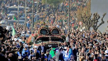Vue générale des funérailles à Alger le 25 décembre 2019 du général Ahmed Gaïd Salah [- / AFP]