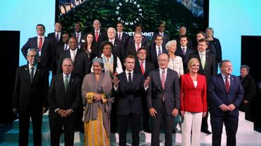 Les dirigeants mondiaux réunis au One Planet Summit de New York, le 26 septembre 2018 [ludovic MARIN / AFP]