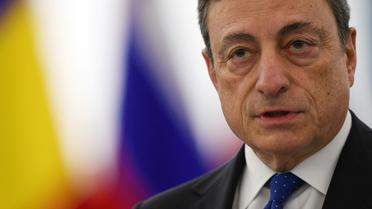Le président de la BCE, Mario Draghi, le 21 novembre 2016 à Strasbourg [FREDERICK FLORIN / AFP]