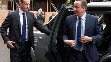 David Cameron le 9 avril 2016 à Londres [NIKLAS HALLE'N / AFP]