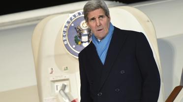 Le secrétaire d'Etat américain John Kerry à son arrivée le 15 décembre 2015 à Moscou  [MANDEL NGAN / POOL/AFP]