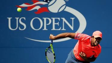 La joie de Jo-Wilfried Tsonga, face à Kevin Anderson au 3e tour de l'US Open, le 2 septembre 2016 [ANDY LYONS / Getty/AFP]