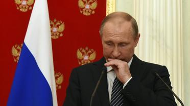 Le président russe Vladimir Poutine à Moscou le 10 août 2016 [VASILY MAXIMOV  / POOL/AFP/Archives]