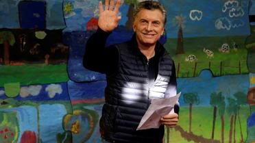 Le président argentin de centre-droit Mauricio Macri vote à Buenos Aires, le 13 août 2017 [JUAN VARGAS / NA/AFP]