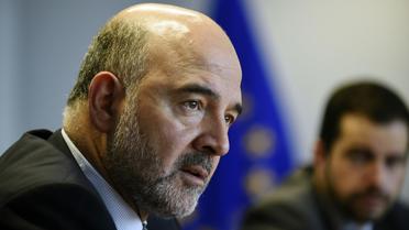 Le commissaire européen aux Affaires économiques Pierre Moscovici lors d'une conférence de presse à Bruxelles le 29 octobre 2015 [JOHN THYS / AFP/Archives]