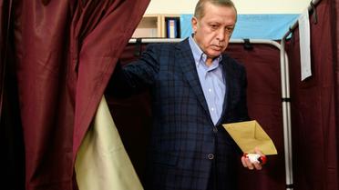 Le président Recep Tayyip Erdogan vote à Istanbul, le 1er novembre 2015 [OZAN KOSE / AFP]