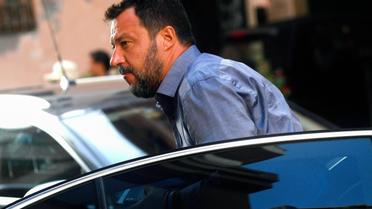 Le ministre italien de l'Intérieur Matteo Salvini, le 12 août à Rome. [Filippo MONTEFORTE / AFP]