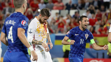 Sergio Ramos a manqué un penalty avant que les Croates n'arrachent la victoire en fin de rencontre.