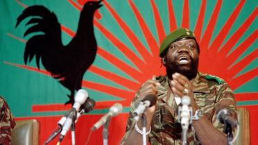 Jonas Savimbi le 11 décembre 1985 à Jamba, dans le sud de l'Angola [Trevor Samson / AFP/Archives]