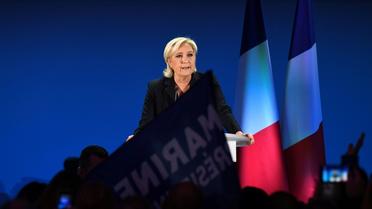 Marine Le Pen, le 23 avril 2017 à Paris [ALAIN JOCARD / AFP]