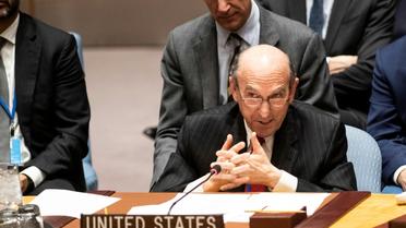 Elliott Abrams, émissaire américain pour le Venezuela, parlant au Conseil de sécurité le 26 février 2019 [Johannes EISELE / AFP]
