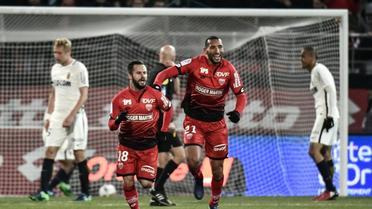 L'AS Monaco concède un match nul à Dijon sur un but de Frédéric Sammaritano (N.18), le 29 novembre 2016 à Gaston-Gérard [JEFF PACHOUD / AFP]