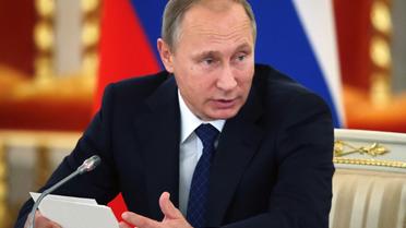 Le président russe Vladimir Poutine le 1er octobre 2015 au Kremlin [YURI KOCHETKOV / POOL/AFP]