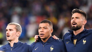 Antoine Griezmann, Kylian Mbappé et Olivier Giroud ont inscrit 146 buts à eux trois sous le maillot de l’équipe de France.