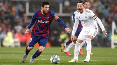 Le FC Barcelone de Lionel Messi est en tête de la Liga devant le Real Madrid de Sergio Ramos.
