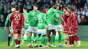 Une échauffourée a éclaté à la fin du match entre Saint-Etienne et Bordeaux.