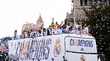 Des insultes ont été entonnés par les supporters du Real Madrid lors des festivités du sacre en Ligue des champions.