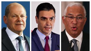 Olaf Scholz, Pedro Sanchez et Antonio Costa ont appelé les Français à choisir «le candidat démocrate» dans les urnes ce dimanche. 