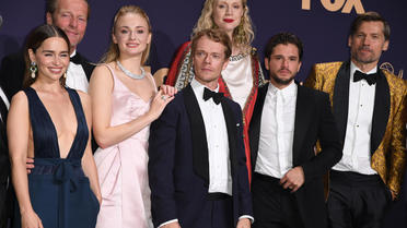 Les acteurs de Game of Thrones tout sourire à la cérémonie des Emmy Awards, dimanche 22 septembre.