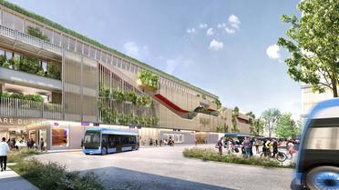 La future gare routière de la Gare du Nord.