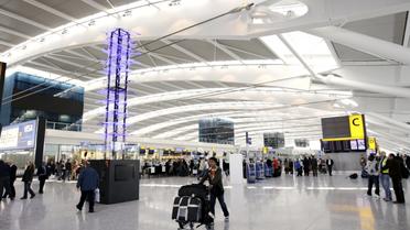 Terminal Five de l'aéroport de Heathrow à Londres.