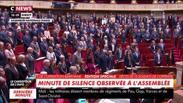 L'Assemblée nationale et le Sénat rendent hommage aux 13 soldats décédés au Mali
