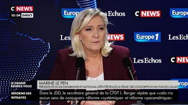 Ce qu'il faut retenir de l'interview de Marine Le Pen dans le Grand Rendez-Vous