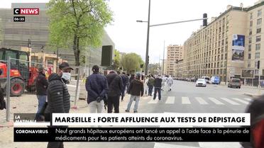 Coronavirus : forte affluence aux tests de dépistage à Marseille