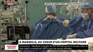 Coronavirus : à Marseille, au coeur d'un hôpital militaire