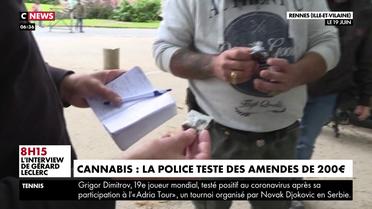 Cannabis : la police teste des amendes de 200 euros