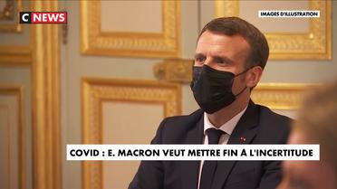 Covid-19 : Emmanuel Macron veut mettre fin à l'incertitude