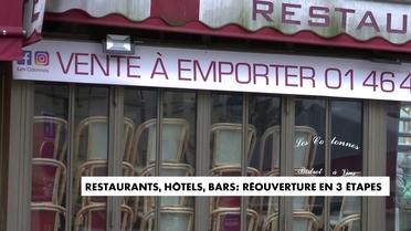 Restaurants, hôtels, bars : réouverture en 3 étapes