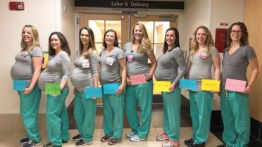 Les neuf infirmières ont déjà prévu d’assister à tous les accouchements de leur groupe.