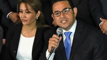 Le soir de son élection, le 25 octobre, Jimmy Morales a promis d'en finir avec la corruption.