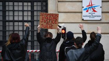 En décembre, des manifestations réclamant «Justice pour Julie» avaient eu lieu devant la Caserne Champerret.