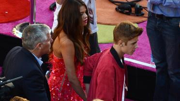Justin Bieber et Selena Gomez le 26 juin 2012 à Los Angeles à l'avant-première de "Katy Perry: Part of me" 