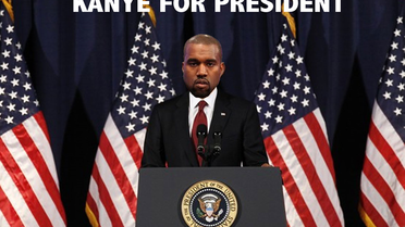 Kanye West fait l'objet de nombreux détournements depuis qu'il a manifesté son envie d'être président