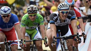 Marcel Kittel a décroché au sprint sa 3e victoire en quatre étapes sur le Tour de France 2014.