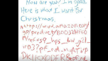La drôle de lettre au Père-Noël qui créé le buzz sur Internet